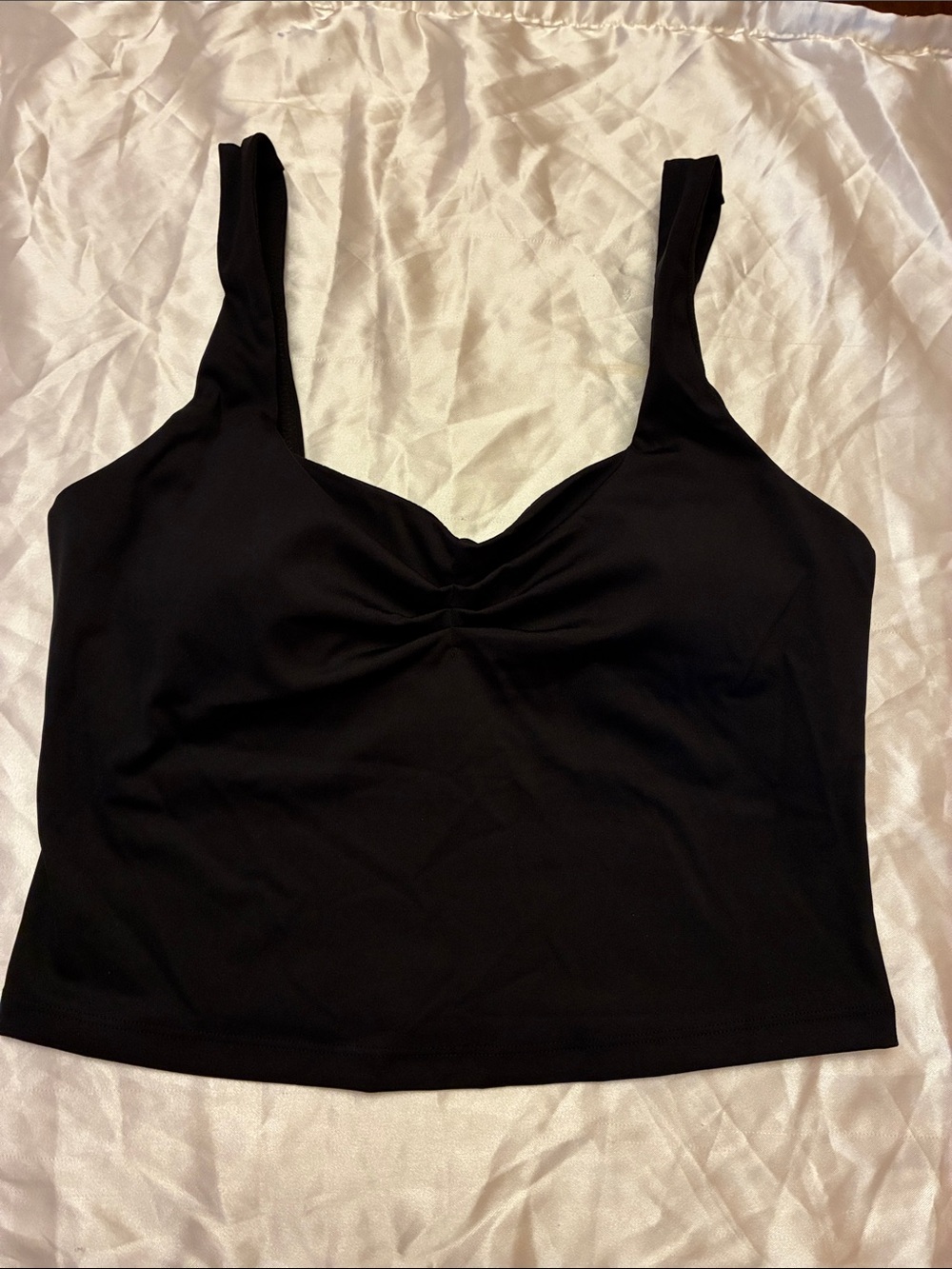 Running Girl Women’s activewear Tank Crop Top with V-Neck. New, comes in a bag.